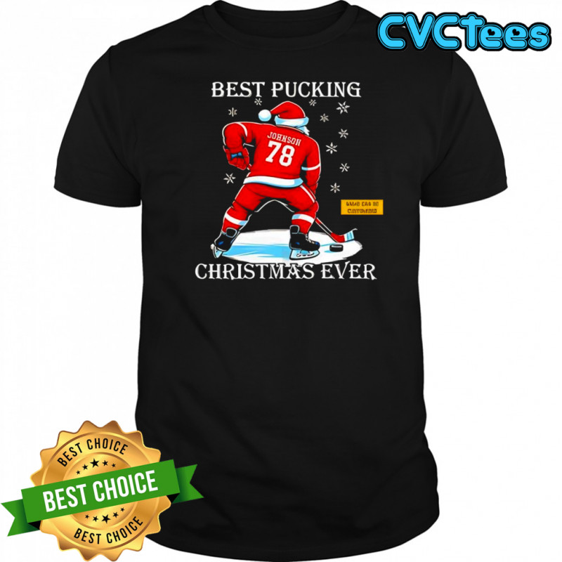 Christmas Hockey Best Pucking Christmas Ever Shirt