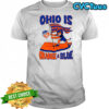Cincinnati FC Ohio is Orange and Blue flag mascot shirt