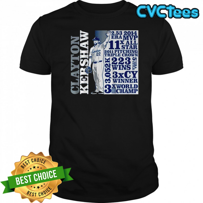Clayton Kershaw GOAT List 2025 Shirt