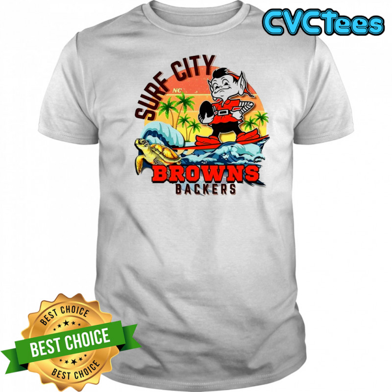 Cleveland Browns football Surf City Browns Backers shirt