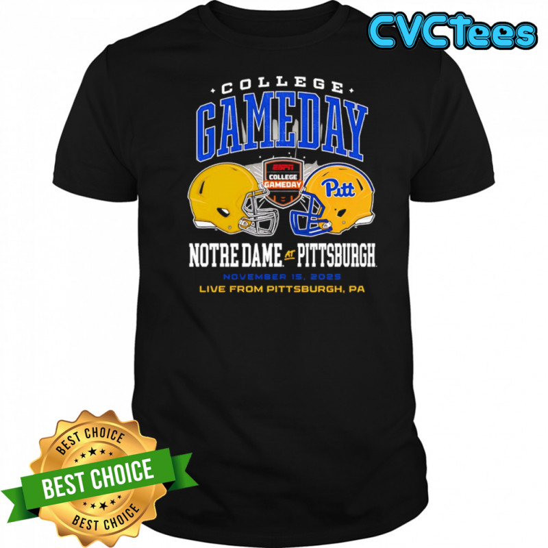 College GameDay Notre Dame vs. Pittsburgh November 15th 2025 live PA shirt