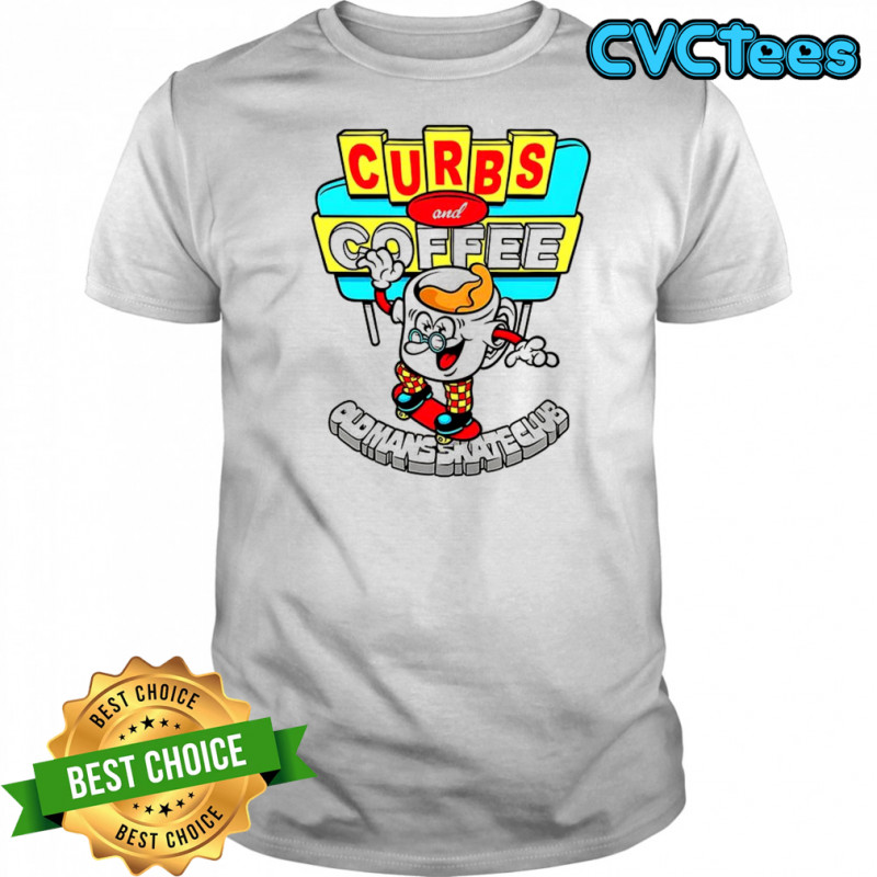 Curbs and Coffee old man skate club shirt