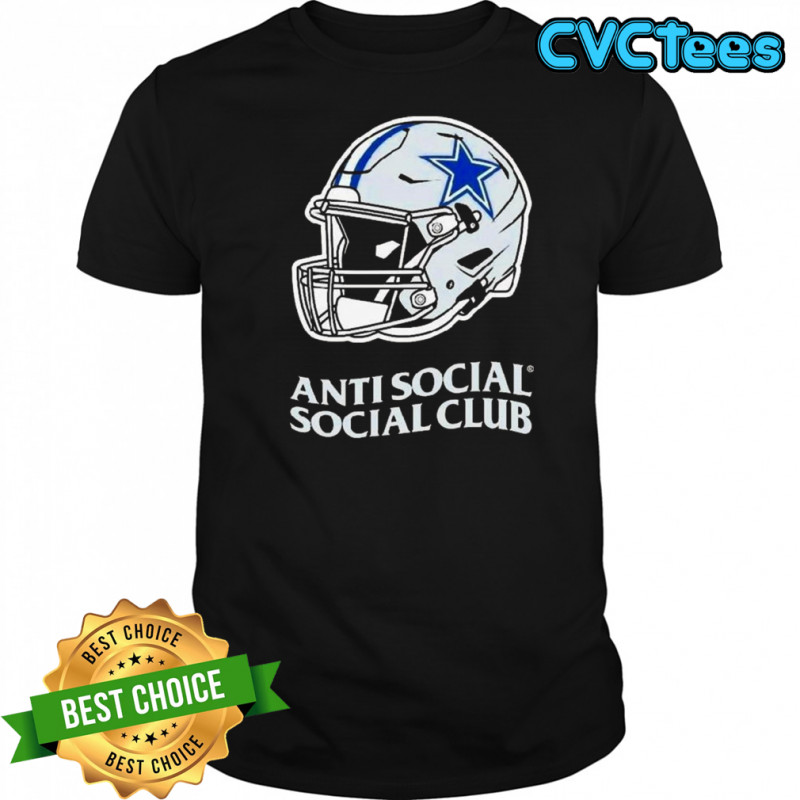 Dallas Cowboys Anti Social Social Club X Nfl Helmet Shirt