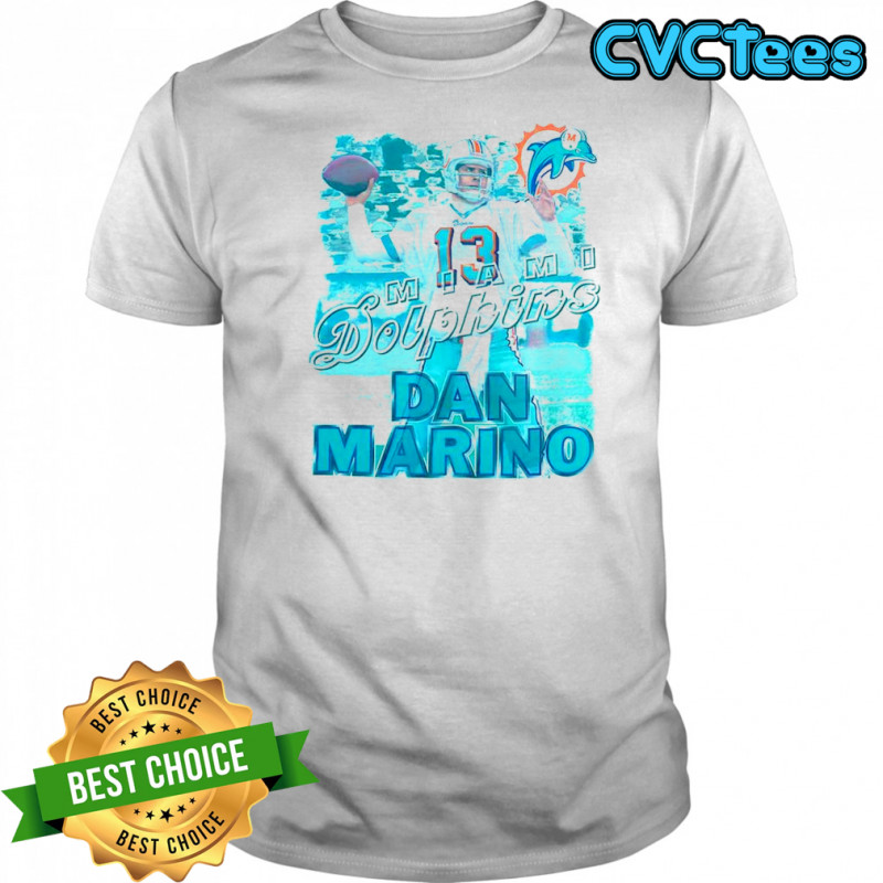 Dan Marino Miami Dolphins football number 13 MVP retro shirt