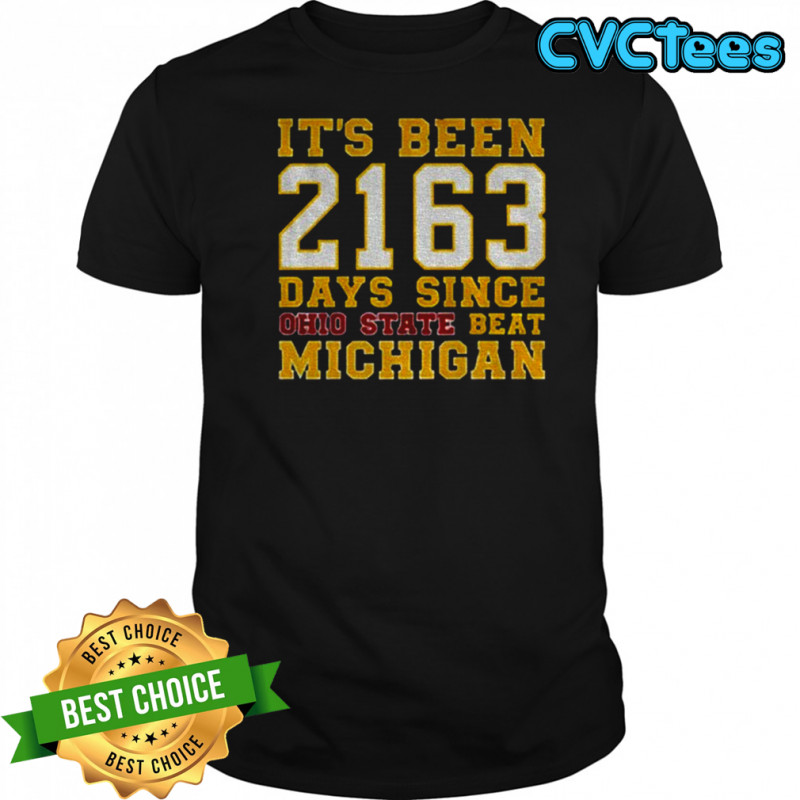 Dave Portnoy wearing It’s been 2163 days since Ohio State beat Michigan shirt