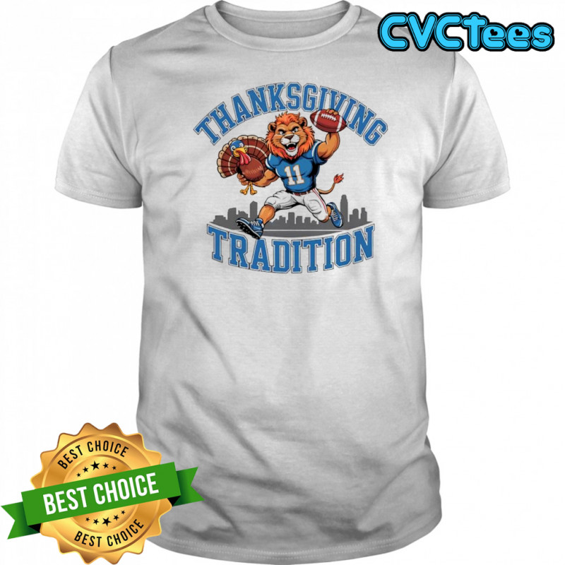 Detroit Lions Thanksgiving Game Day Tradition logo shirt