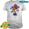 Dodgers player Kobe Bryant signtaure bobblehead graphic shirt