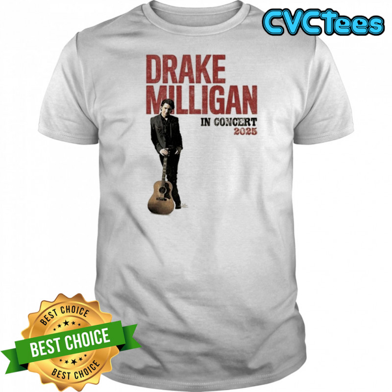 Drake Milligan In Concert 2025 Guitar T-shirt