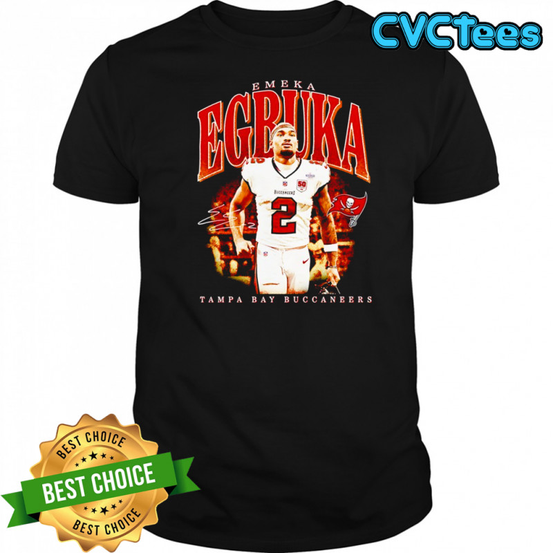 Emeka Egbuka Tampa Bay Buccaneers football signature shirt