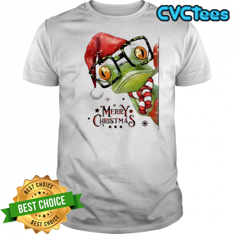 Frog Merry Christmas shirt