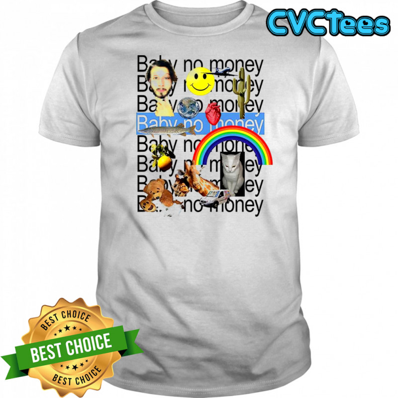 Generic baby no money icon heart rainbow fish cat cactus airplane smiley face shirt