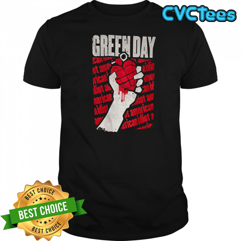 Green Day American Idiot logo shirt