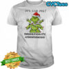 Grinch Santa hat you can just supercalifuckilistic kismyassadocious Merry Christmas shirt