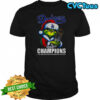 Grinch Santa Los Angeles Dodgers world series champions trophy shirt