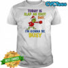 Grinch Santa today is slap an idiot day i’m gonna be busy shirt