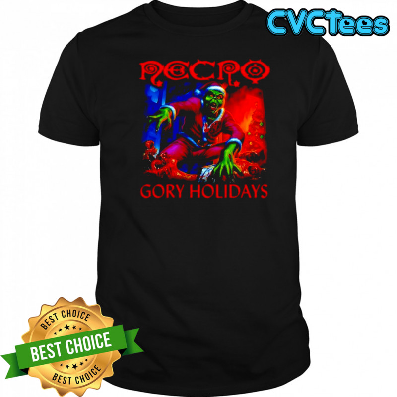 Grinch zombified version Necro Gory Holiday shirt