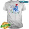 Grumpy Bear too grumpy for the nice list Christmas lights shirt