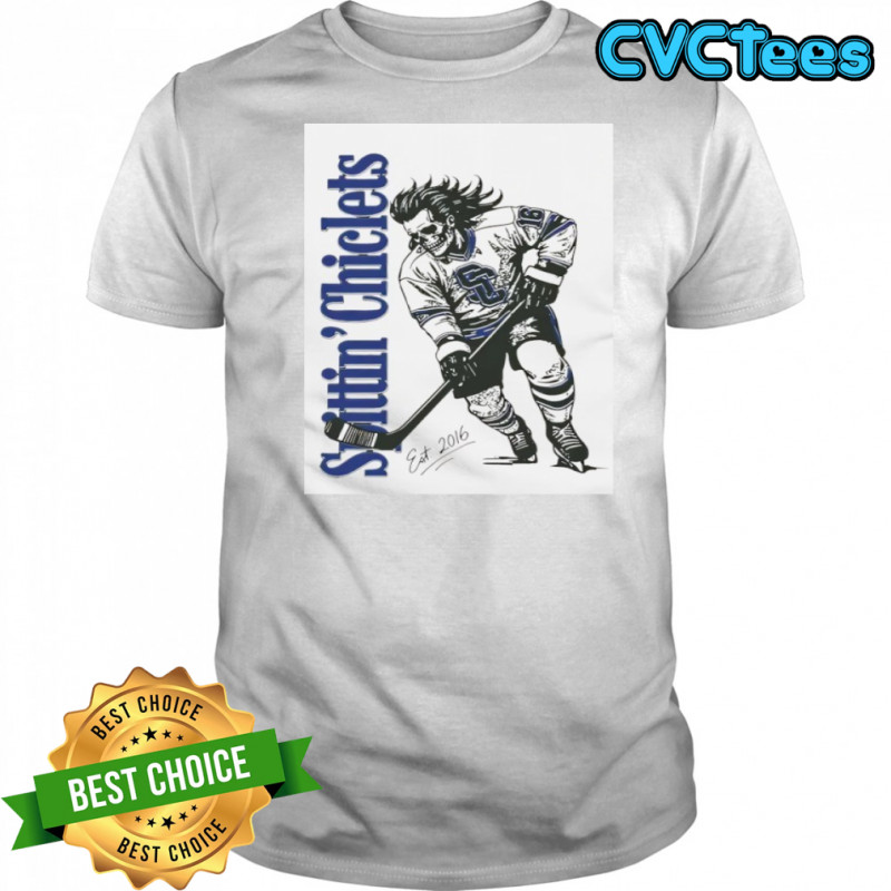 Hockey Spittin Chiclets Skullet Vertical Shirt