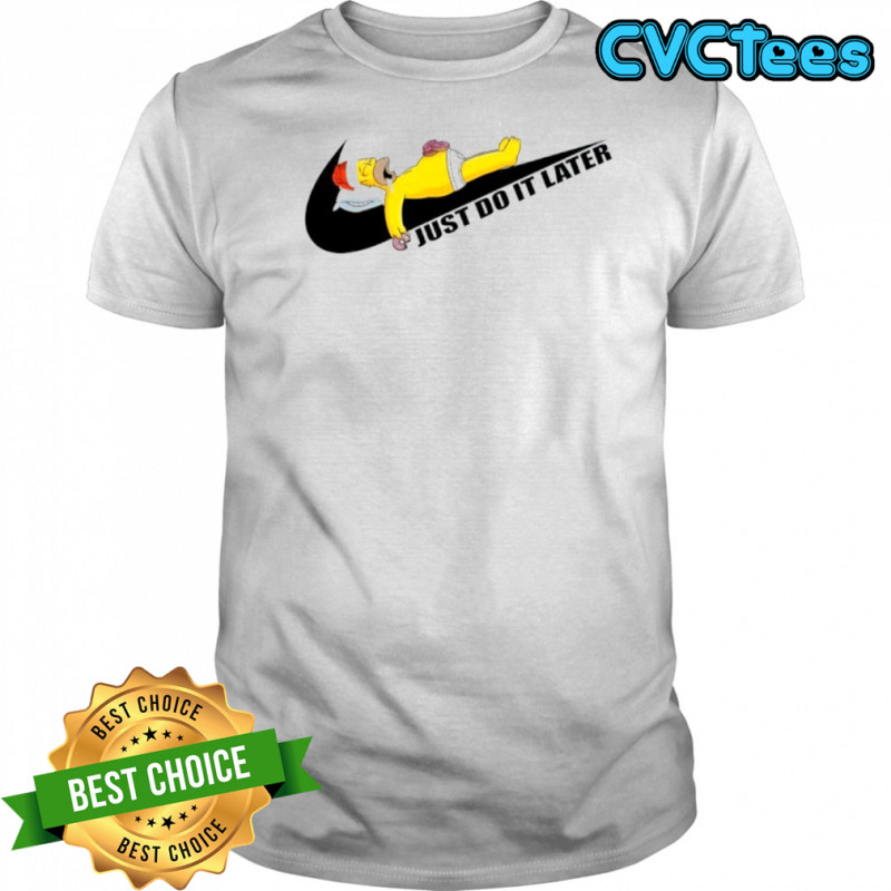 Homer Simpson Christmas just do it later shirt