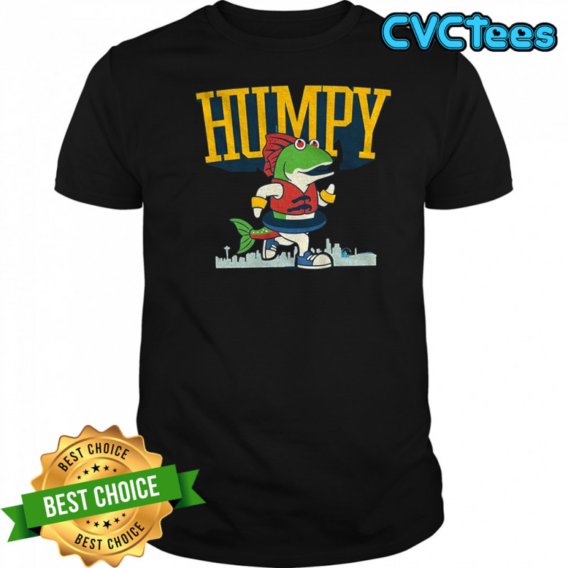 Humpy the Salmon running Seattle Mariners MLB baseball 2025 shirt