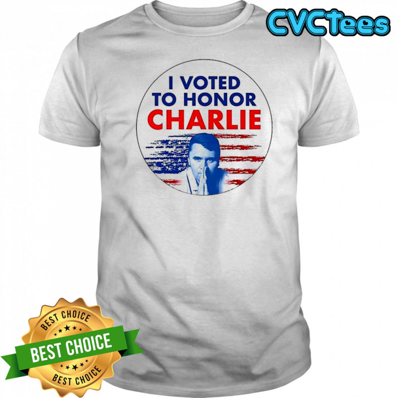 I Voted to honor Charlie 2025 shirt
