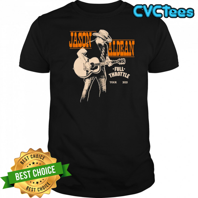 Jason Aldean Full Throttle Tour 2025 Guitar T-shirt
