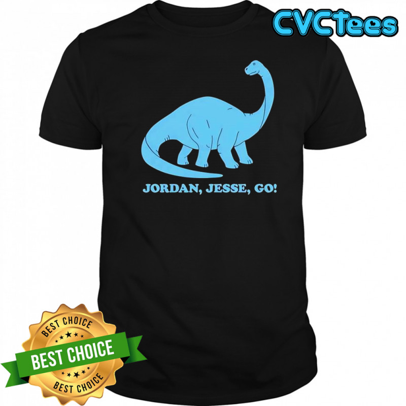 Jordan Jesse Go dinosaur shirt