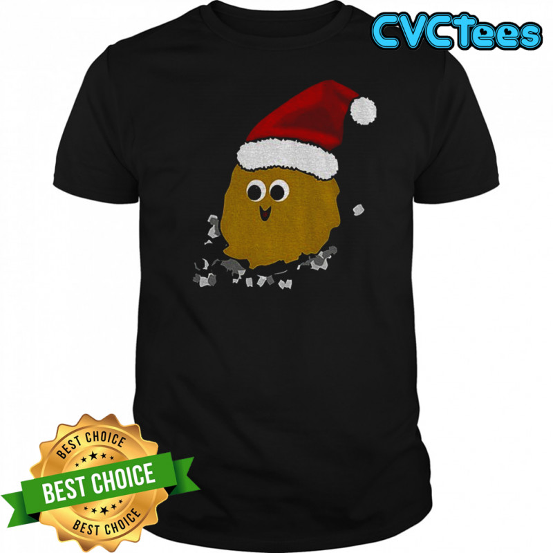 Little poop Santa hat Merry Christmas funny shirt