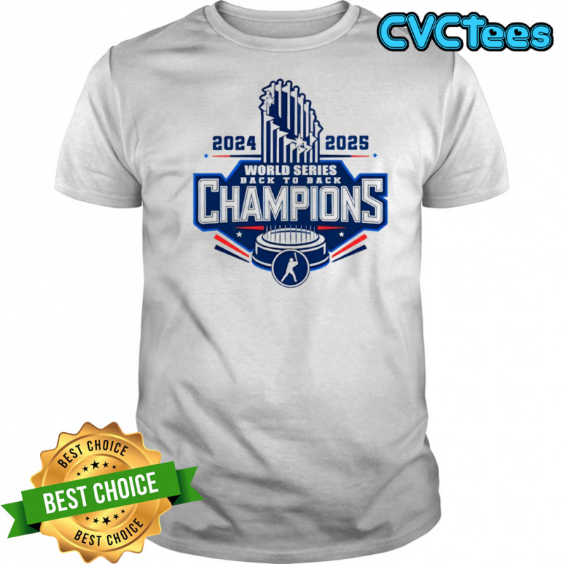 Los Angeles Dodgers Trophy World Series Back To Back 2024-2025 Champions MLB shirt