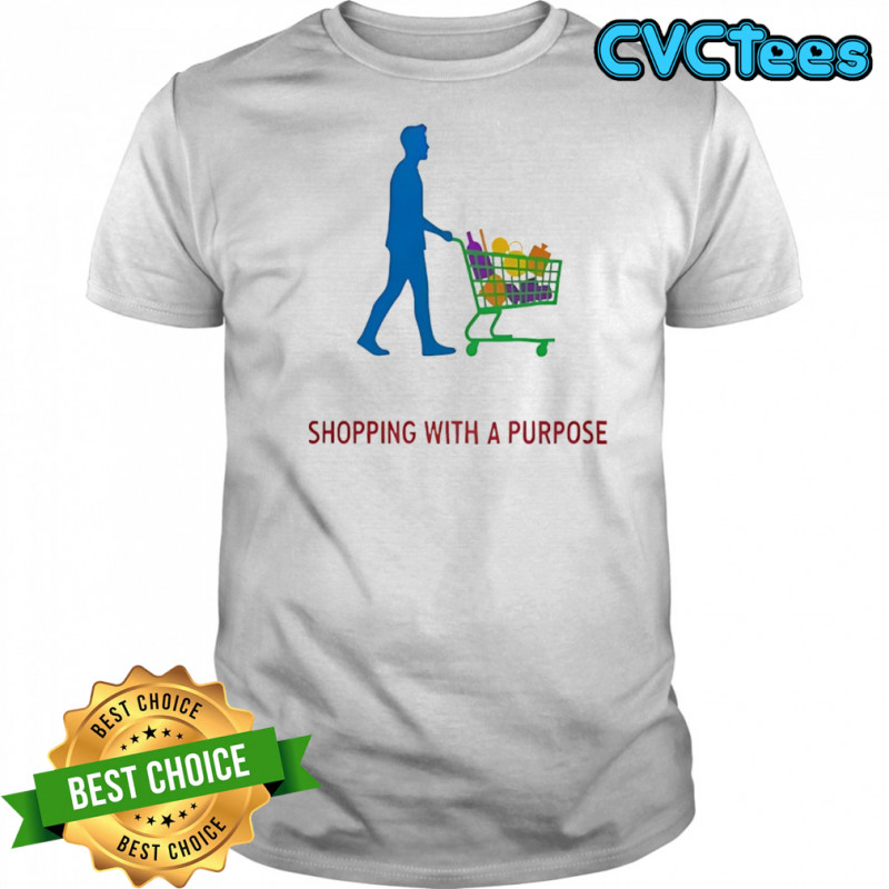 Man shopping with a purpose shirt