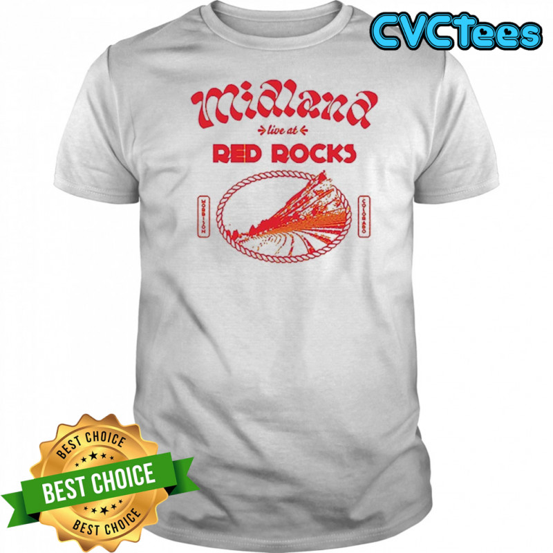 Midland Live At Red Rocks Morrison Colorado T-shirt