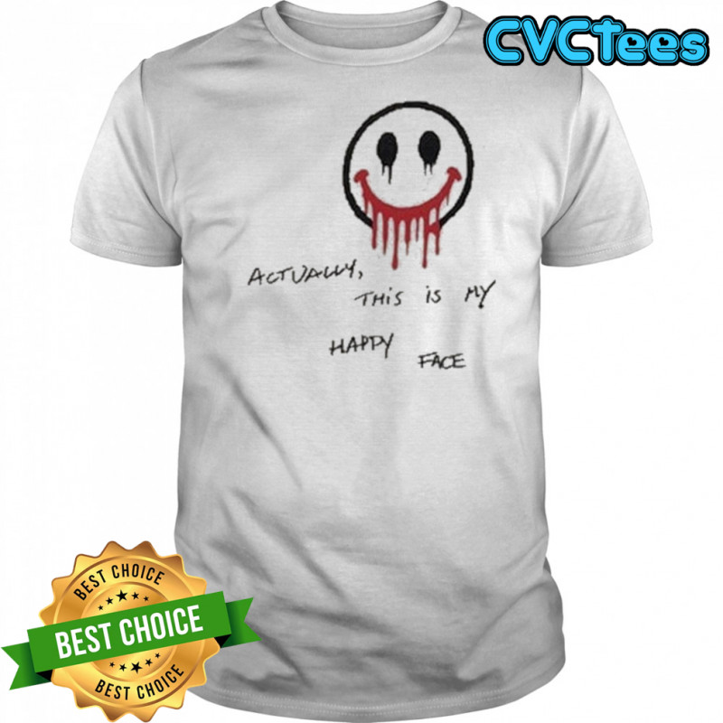 Paul Wesley Actually This Is My Happy Face T-shirt