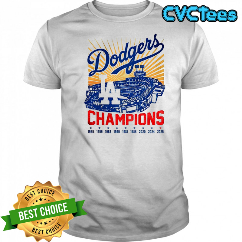 Stadium 2025 Los Angeles Dodgers Baseball World Series Champion 1955 2025 shirt