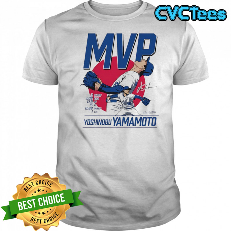Yoshinobu Yamamato Series MVP Los Angeles Dodgers shirt