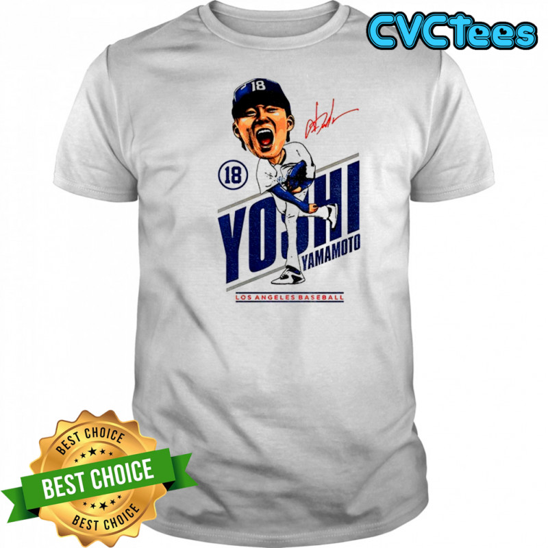 Yoshinobu Yamamoto MVP big head signature Los Angeles Dodgers MLB 2025 World Series shirt