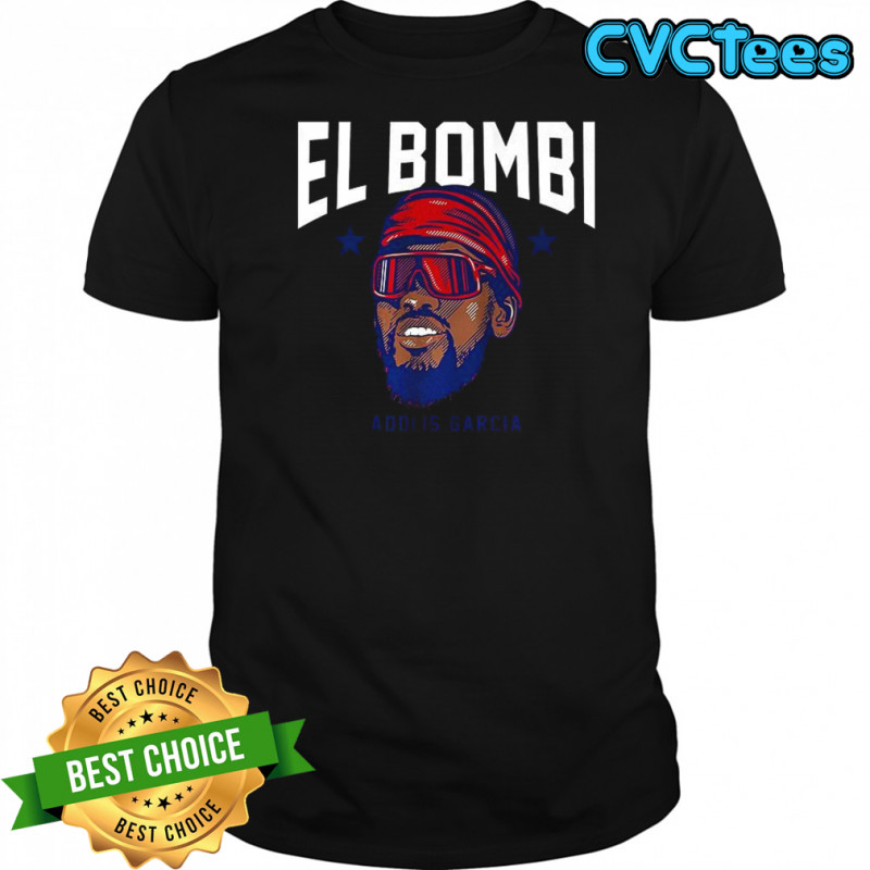 Adolis Garcia Texas Rangers baseball El Bombi big head shirt