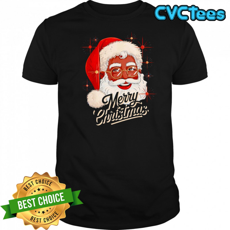 African American Santa Christmas Black Xmas shirt