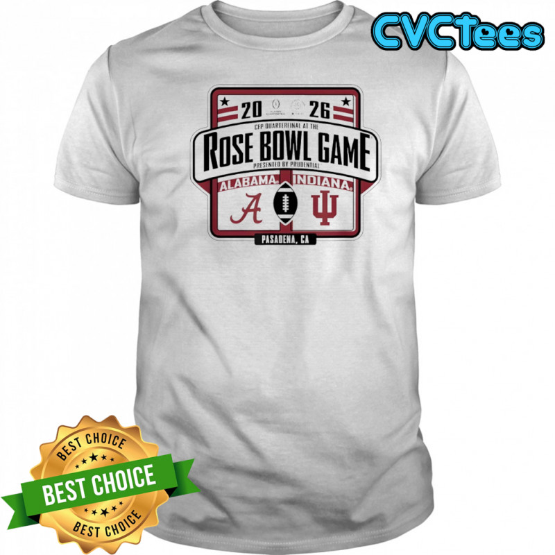 Alabama Crimson Tide vs Indiana Hoosiers Rose Bowl CFP 2026 shirt