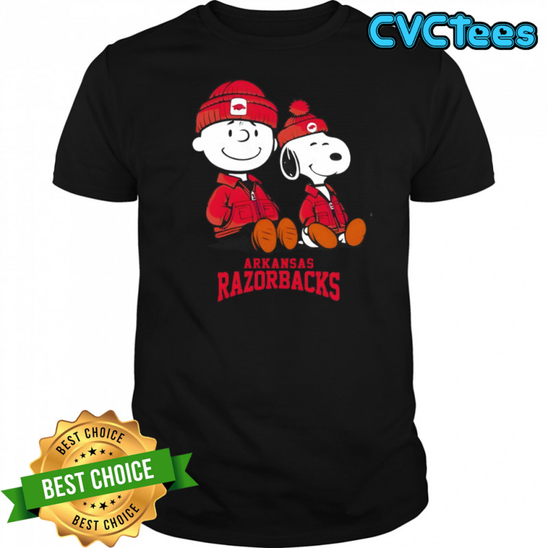 Arkansas Razorbacks x Snoopy and Charlie Brown shirt