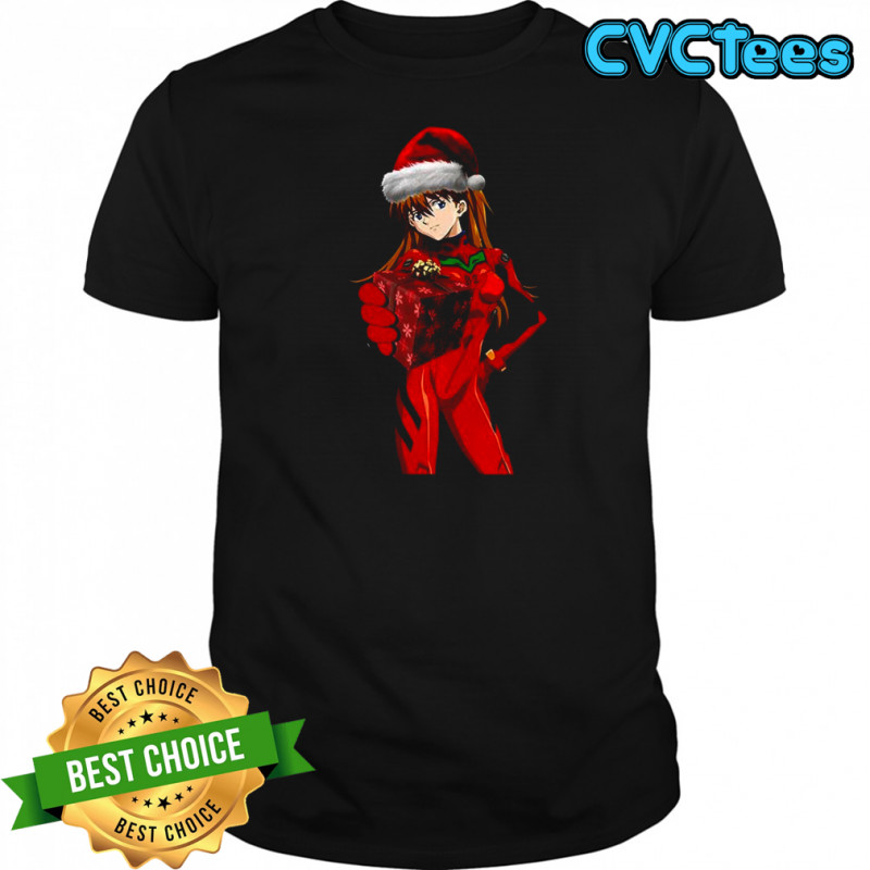Asuka Langley Sohryu Neon Genesis Evangelion give gift Christmas shirt