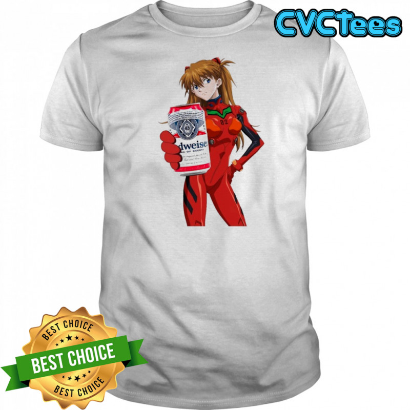 Asuka Langley Soryu X Budweiser T-shirt