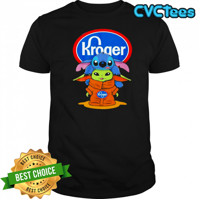Baby Stitch And Baby Yoda Kroger Shirt