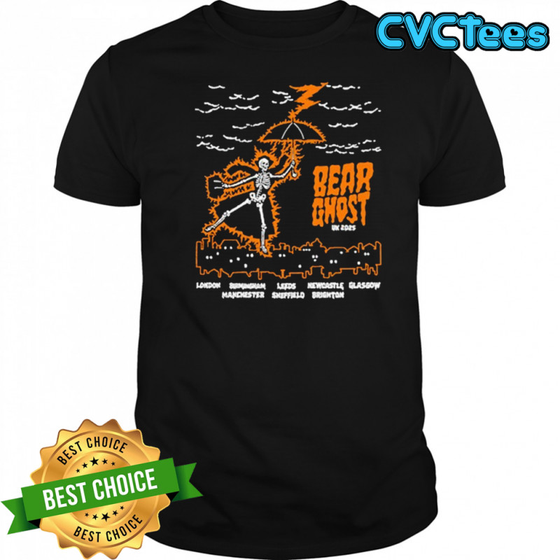 Bear Ghost UK Tour 2025 Skeleton T-Shirt