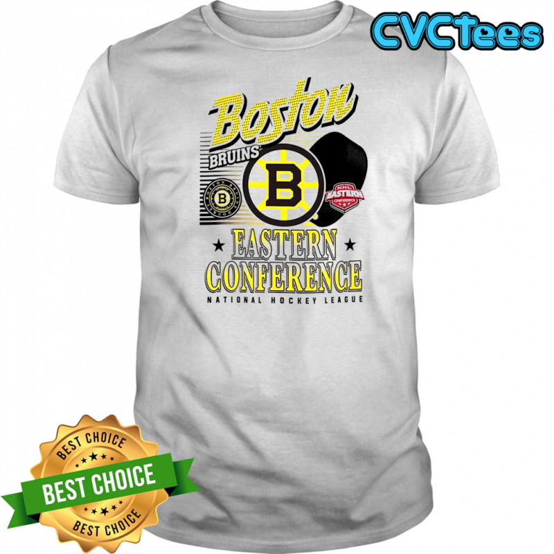Boston Bruins NHL Eastern Conference logo and ball shirt