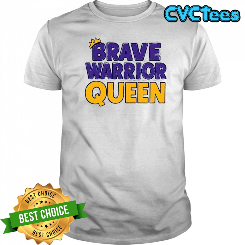 Brave Warrior Queen crown graphic shirt