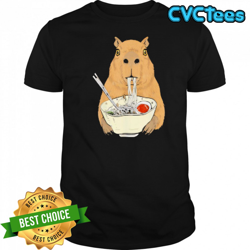 Capybara eat Ramen Japanese shirt