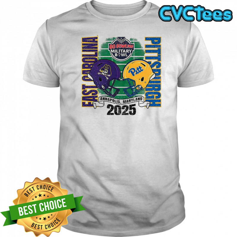 Carolina Pirates VS. Pitt Panthers 2025 Military Bowl shirt