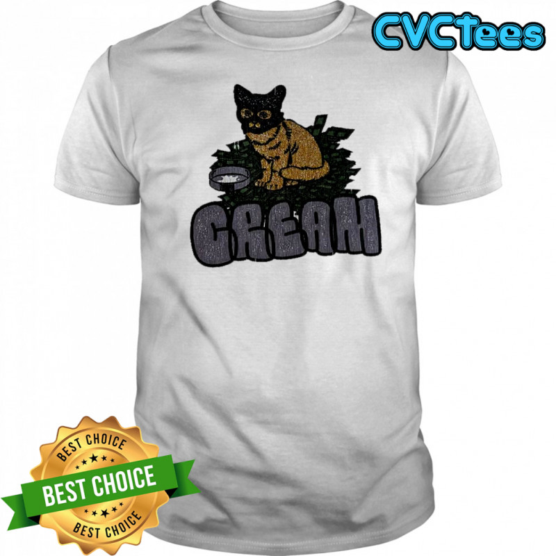 Cat cream shirt