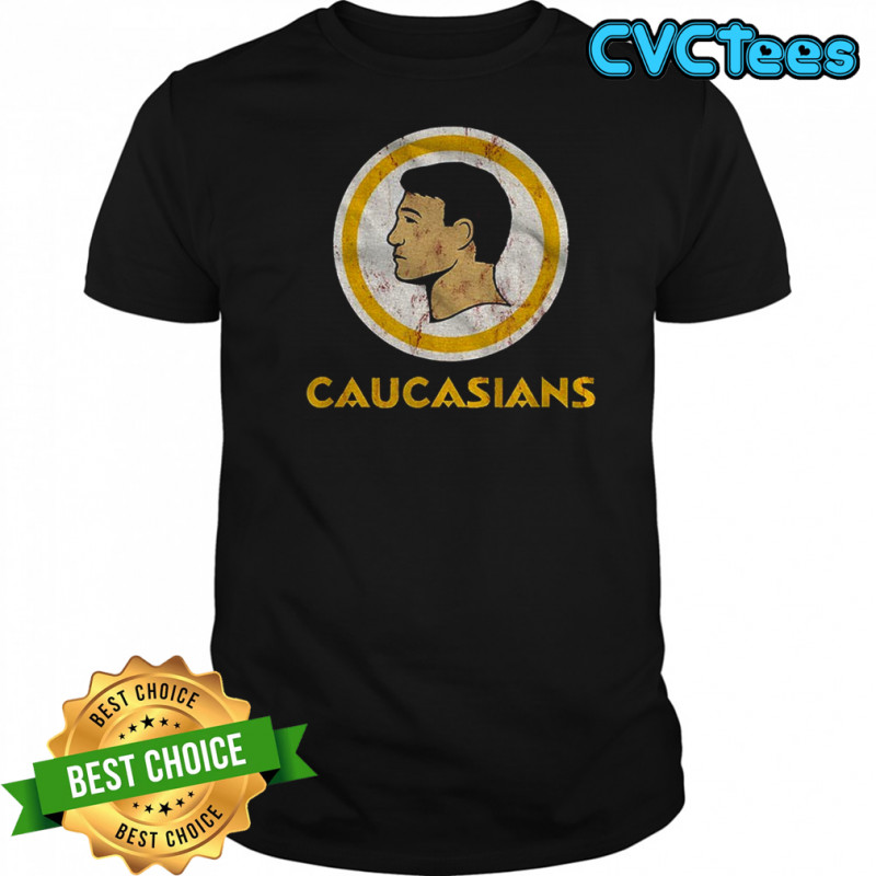 Caucasians Washington Commanders parody logo shirt