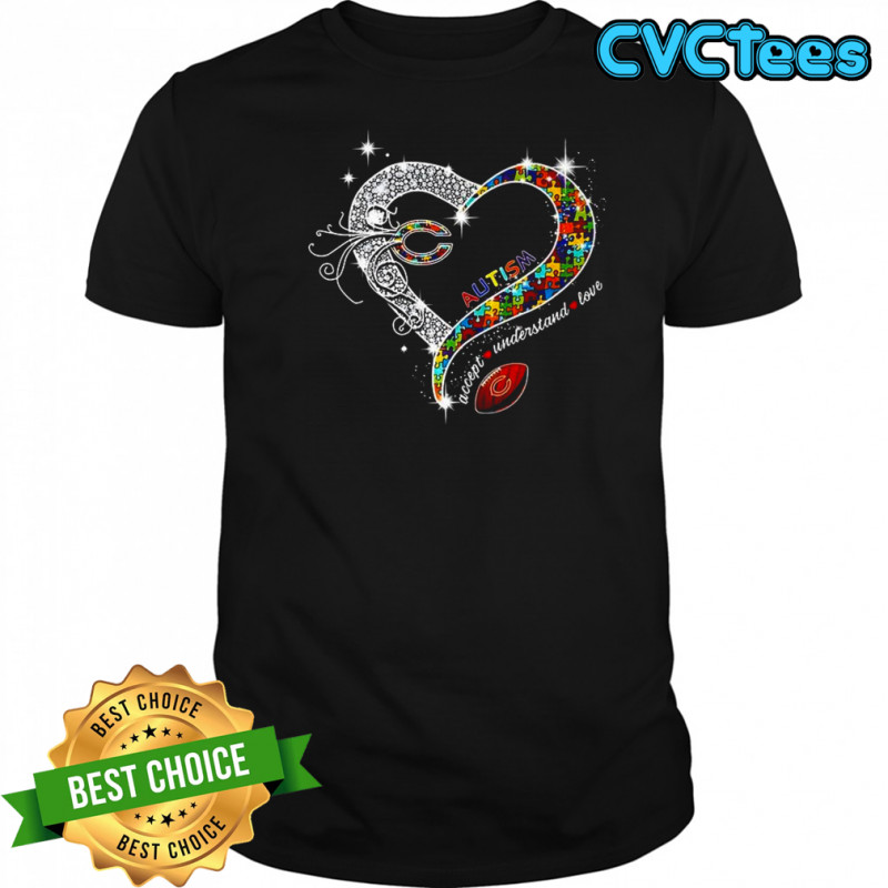 Chicago Bears Diamond Autism accept understand love shirt